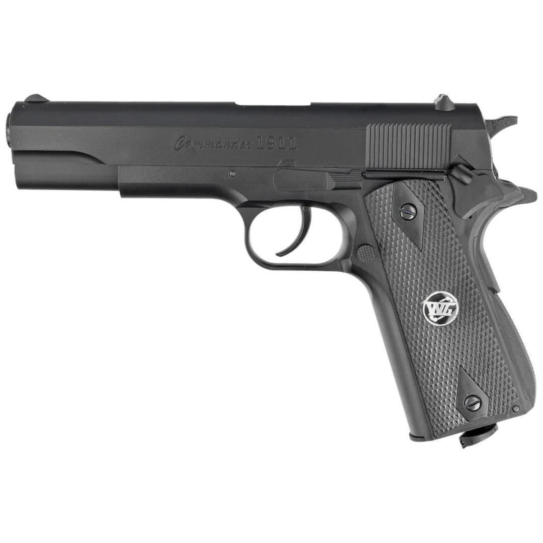 Wingun Systems Pistolet wiatrówka WinGun Colt 1911 Commander Black 4.5 mm, CO2 WinGun ...